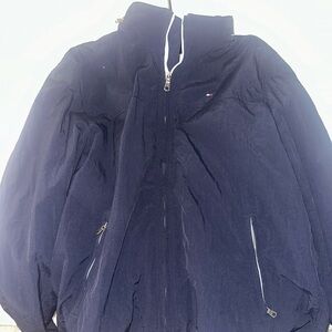 Vintage dark blue Tommy Hilfiger rain jacket